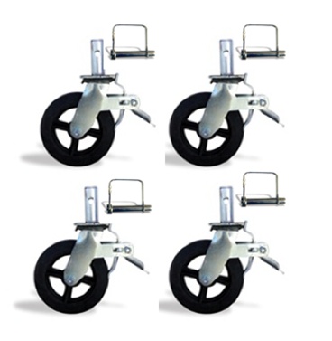 8" CASTER WHEEL 1-3/8" SET